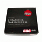 Preview: 4 x BBS 3D Rotation Nabendeckel Ø70,6mm rot, Logo silber/chrome - 58071062.4